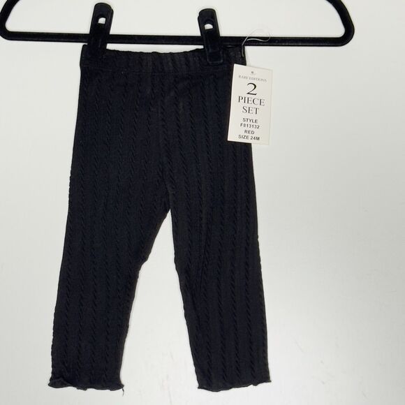 New Rare Editions Ruffled Plaid Top Legging Set Toddler Girls Size 24 Months 2T - Picture 4 of 12